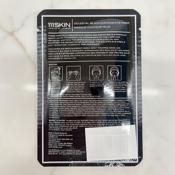 111Skin - Set of 3 - Celestial Black Diamond Eye Mask - Sealed - Picture 3 of 4